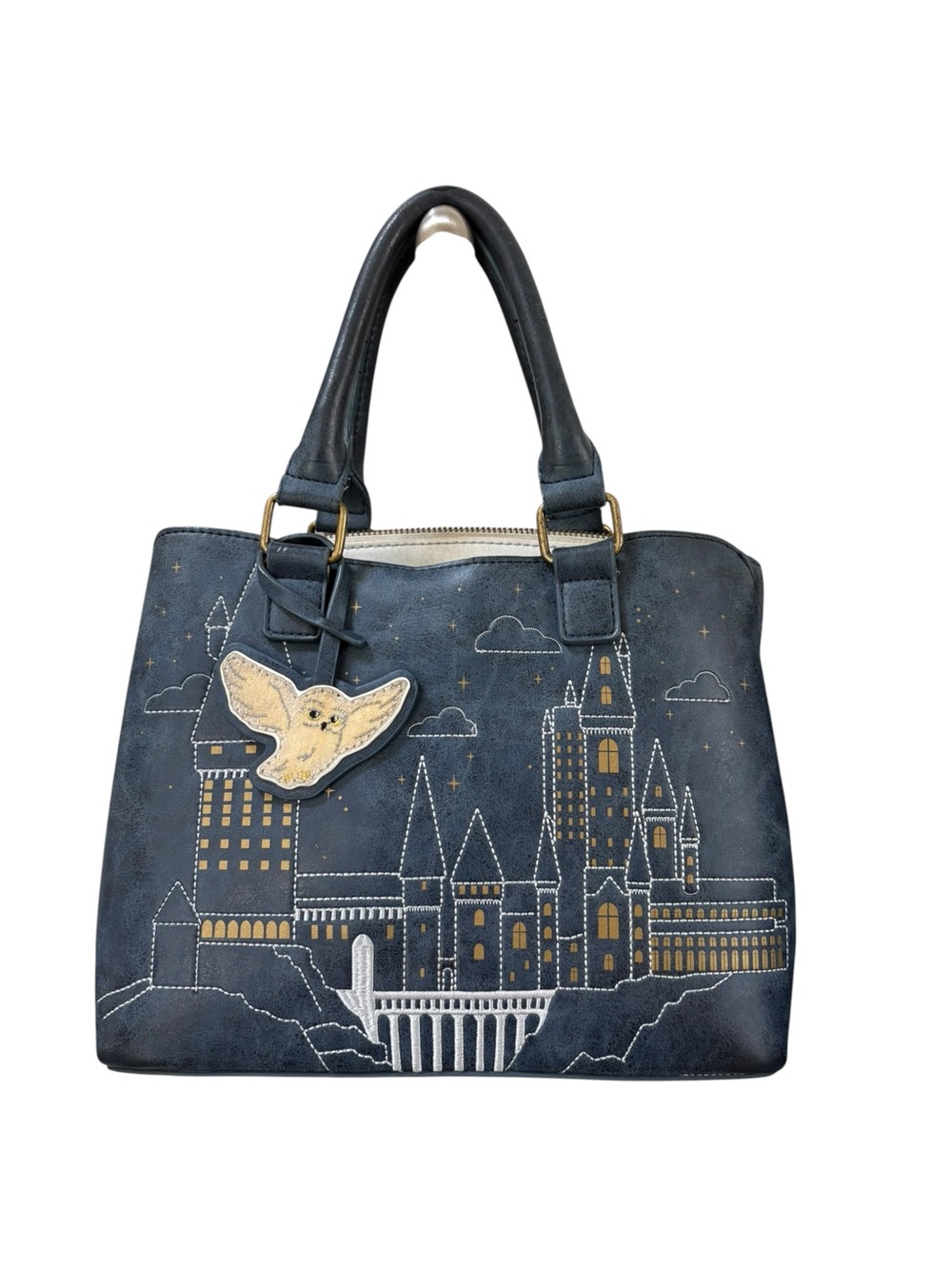 Loungefly Harry Potter Hogwarts Castle Satchel Crossbody Bag with Owl Charm